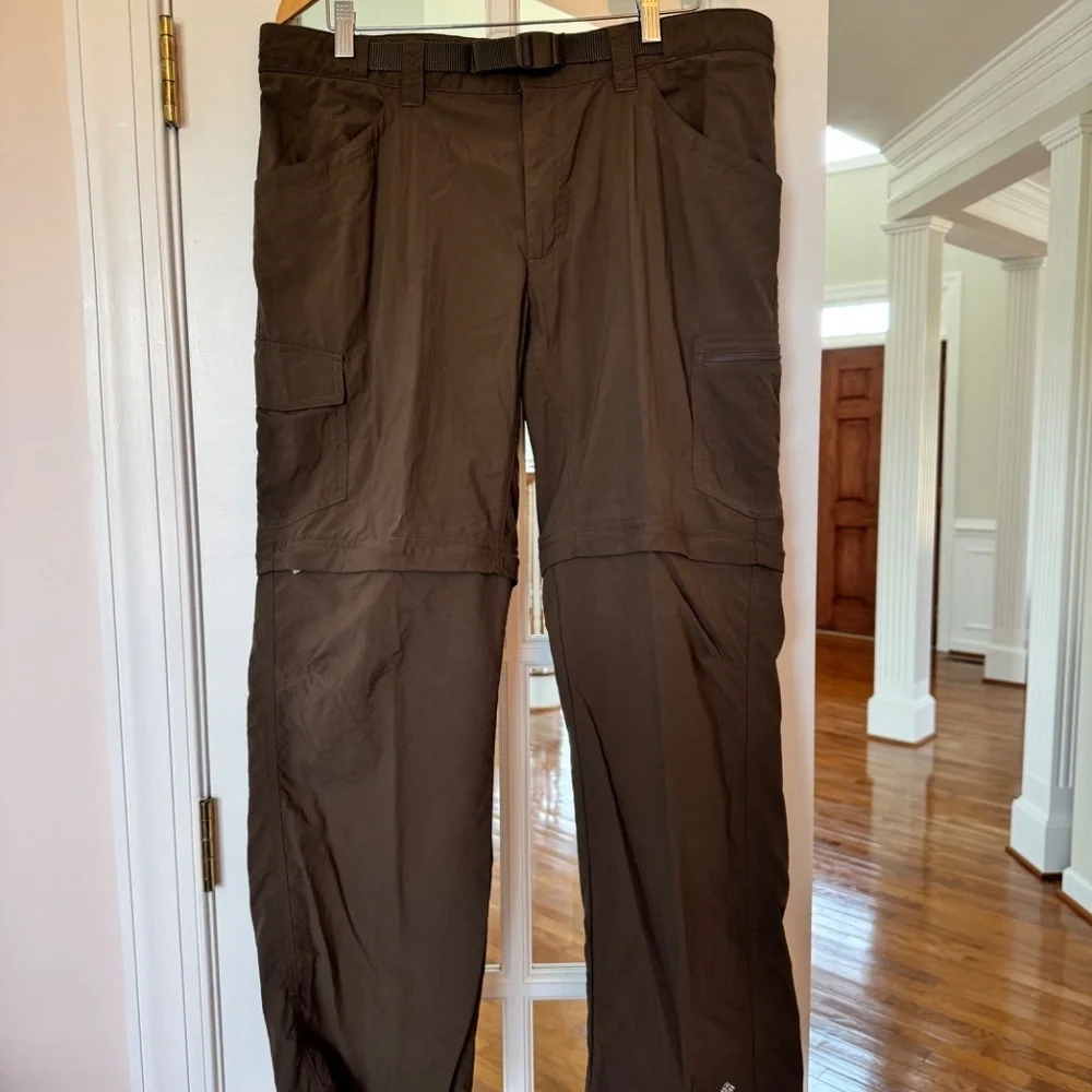 Columbia Men's Convertible Cargo Pant, Brown, Size 36X30 - Picture 2 of 4